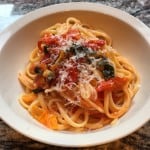 linguini with grape tomatoes