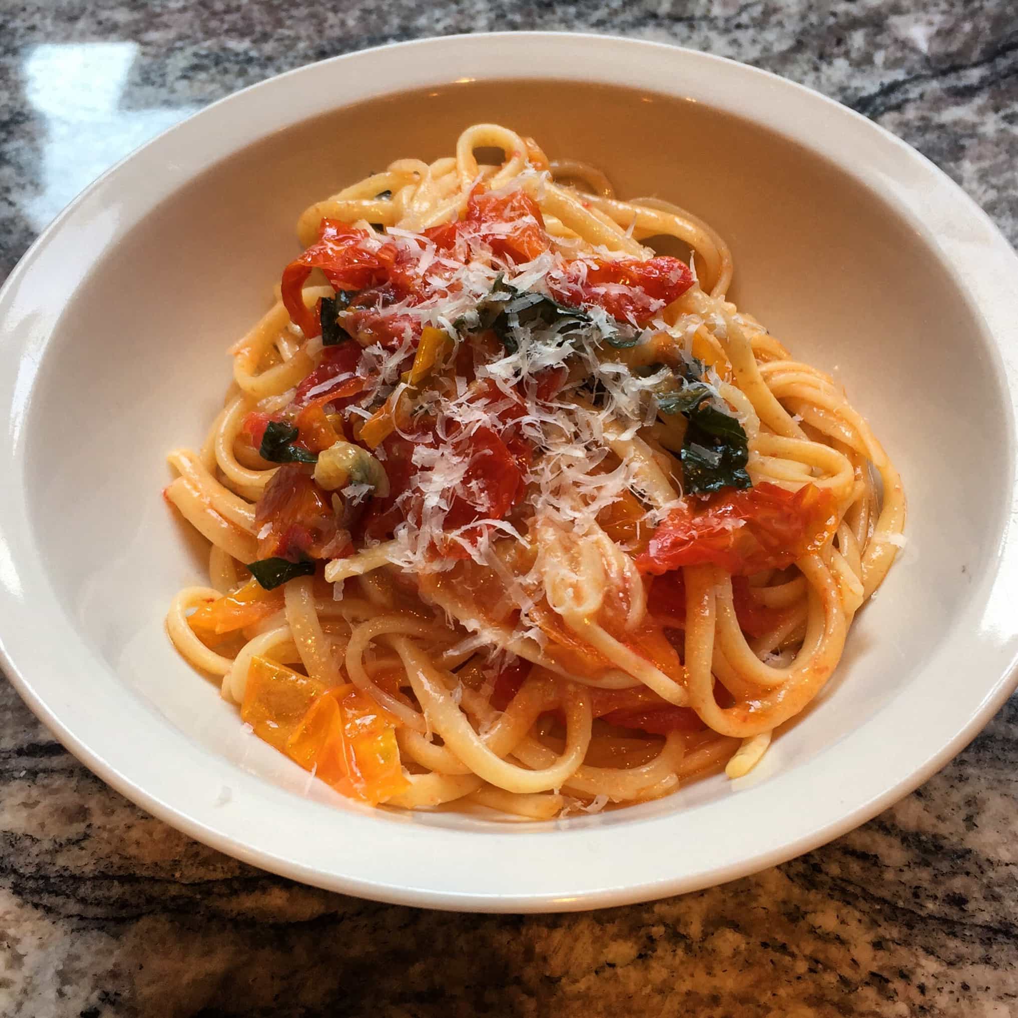 Linguine with Grape Tomatoes
