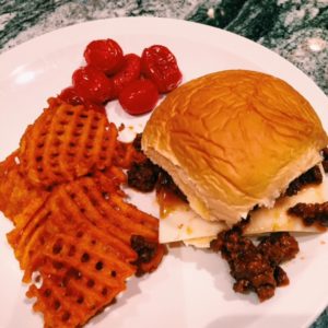 bbq cheesy sloppy joes