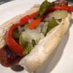 sausage pepper and onion sandwich