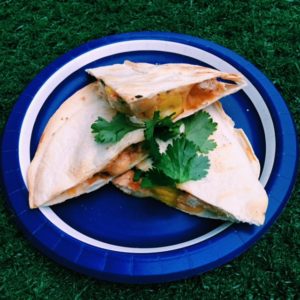 chicken pineapple quesadillas