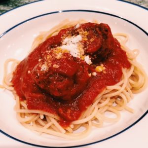 quick spaghetti and meatballs