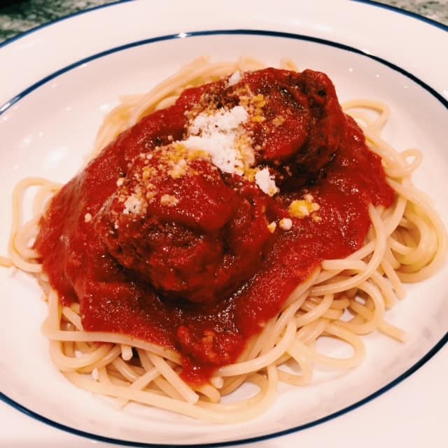 quick spaghetti and meatballs