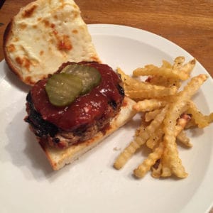 bbq rib burger