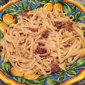 pasta carbonara cacio e pepe