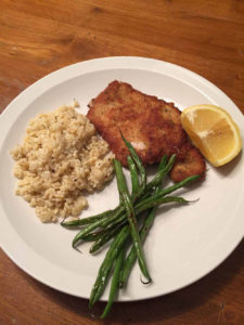 Parmesan crusted pork chops