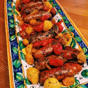 cherry-tomato-and-sausage-bake