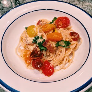 bacon and tomato pasta