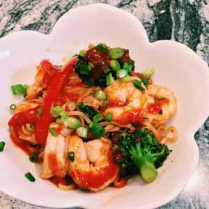 garlic shrimp ramen