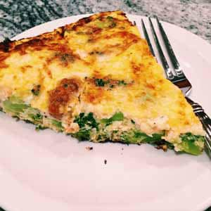 sausage and broccoli frittata