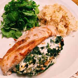 spinach stuffed chicken breasts