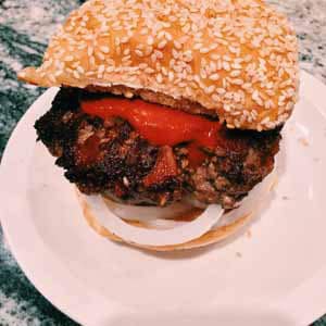 bacon hamburgers with catalina dressing