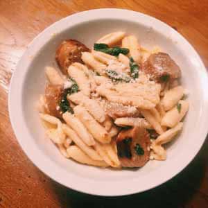 cavatelli with hot sausage sage and brown butter 