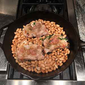 pork chops and beans