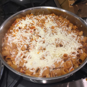 one pot chicken parm pasta
