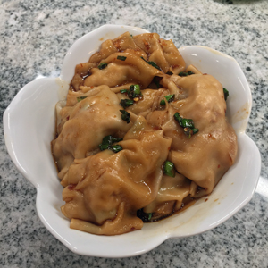 pork and scallion dumplings