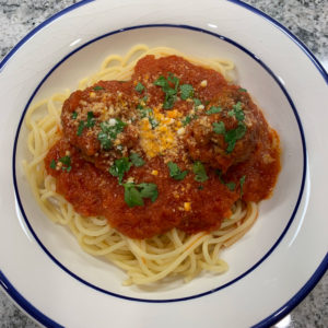 spaghetti and meatballs