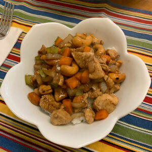 chicken and cashew stir fry